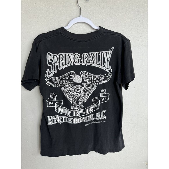Vintage 1997 Spring Rally Myrtle Beach South Carolina T-shirt Y2K Style Small - Picture 3 of 7